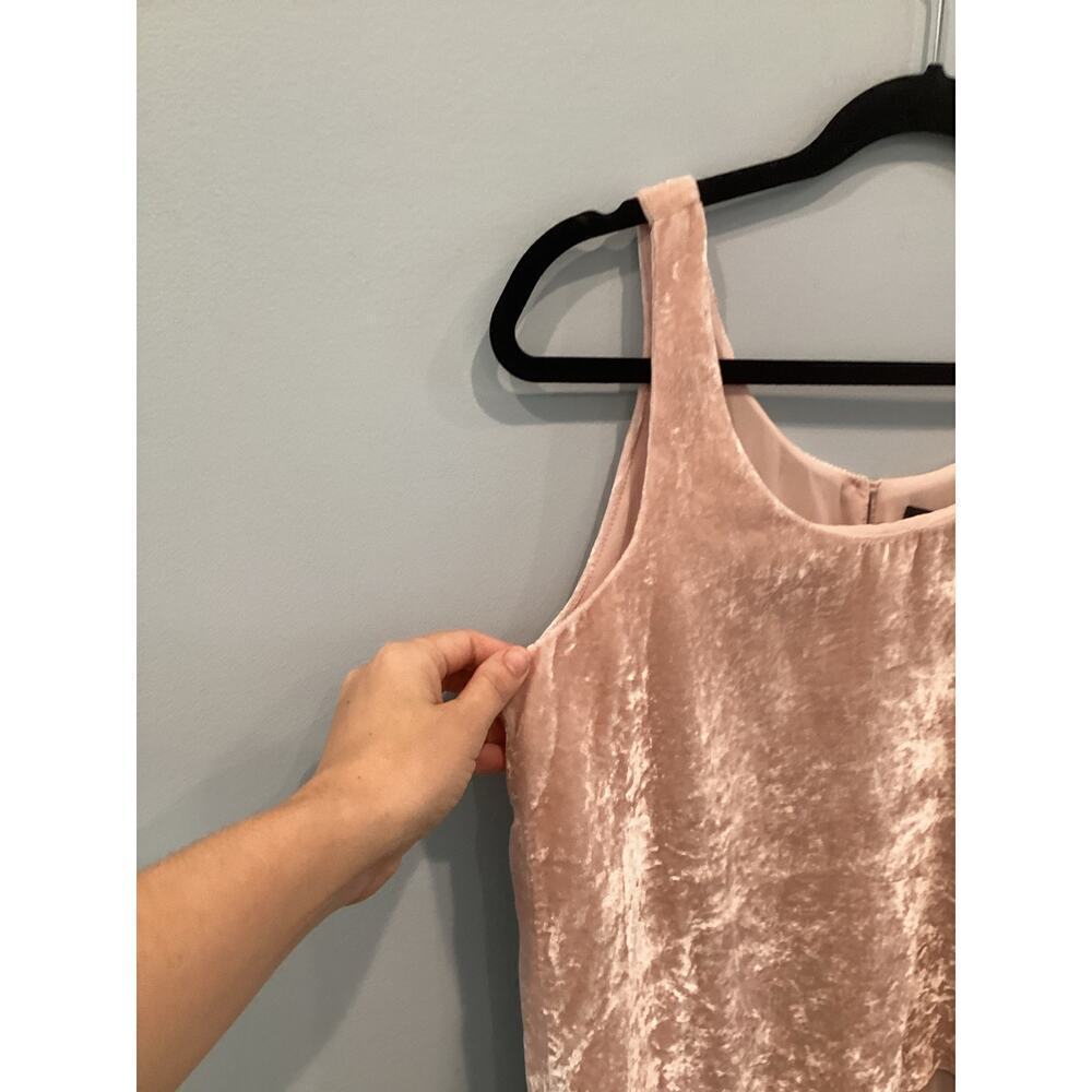 J.Crew Womens Velvet Tank Size 6 Blush Pink Shell Classic Preppy Fairy Grunge - Picture 7 of 10